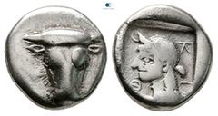 Greek Phokis. Federal Coinage circa 478-460 BC. Triobol AR 13 mm, 2,83 g Very Fine