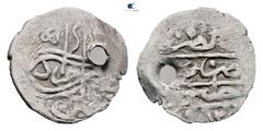Islamic Ottoman. Halab mint AH 982-1003. Murad III , struck AH 982 AR Akce 14 mm, 0,56 g Good Fine