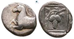 Greek Thrace. Maroneia circa 398-347 BC. Triobol AR 15 mm, 2,44 g Nearly Very Fine