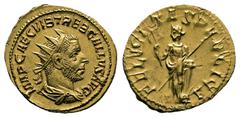 Roman Imperial Trebonianus Gallus circa AD 251-253. Rome AV Binio (Double Aureus) 22 mm, 7,55 g IMP CAE C VIB TREB GALLVS AVG, radiate, draped and cuirassed bust of Trebonianus Gallus to right / FELIC