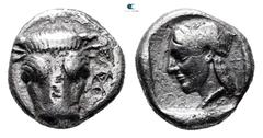 Greek Phokis. Federal Coinage circa 478-460 BC. Triobol AR 13 mm, 2,53 g Very Fine