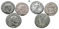 Lot Lot of ca. 3 roman coins (Maximianus Herculius, Constantius I, Maxentius) / SOLD AS SEEN, NO RETURN! Very Fine