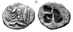 Greek Lycia. Uncertain mint circa 520-490 BC. Diobol AR 13 mm, 1,55 g Good Very Fine