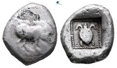 Greek Lycia. Uncertain mint circa 470-440 BC. Stater AR 22 mm, 9,39 g Very Fine