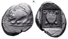 Greek Dynasts of Lycia. Uncertain mint. Uncertain Dynast 470-440 BC. Stater AR 23 mm, 9,22 g Very Fine