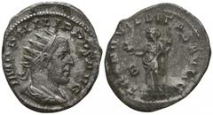 Philippus Arabs AD 244-249. Rome Antoninian AR 23mm., 4,83g. IMP PHILIPPVS AVG Radiate, draped and cuirassed bust of Philip I to right / TRANQVILLITAS AVGG / B Tranquillitas standing left, holding cap