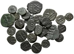 Lot Lot of ca. 30 byzantine bronze follis / SOLD AS SEEN, NO RETURN! very fine
