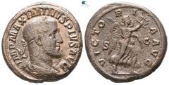 Roman Imperial Maximinus I Thrax AD 235-238. Struck AD 235. Rome As Æ 25mm., 13,80g. IMP MAXIMINVS PIVS AVG, laureate, draped and cuirassed bust of Maximinus to right / VICTO-RI-A AVG, S C across fiel