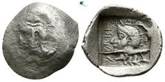 Greek Dynasts of Lycia. Xanthos circa 410 BC. Possibly Khäriga (Karikas) Hemidrachm AR 16mm., 2,36g. very fine