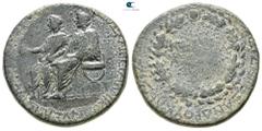 Roman Provincial Lydia. Sardeis . Germanicus, with Drusus circa AD 23-26. ΑΛΕΞΑΝΔΡΟΣ ΣΑΡΔΙΑΝΟΣ ΚΛΕΩΝΟΣ, ΑΡΧΙΕΡΕΥΣ (Alexander of Sardeis, son of Cleon, high priest of the Koinon of Asia) Bronze Æ 27mm.