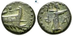 Greek Lycia. Phaselis 190-167 BC. Bronze Æ 17 mm., 5,15 g. very fine