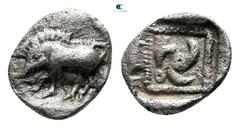 Greek Dynasts of Lycia. Uncertain mint. Uncertain Dynast circa 500-440 BC. Hemiobol AR 8 mm., 0,35 g. very fine