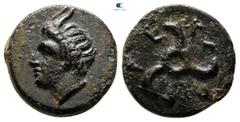 Greek Dynasts of Lycia. Uncertain mint. Perikles circa 380-360 BC. Bronze Æ 13 mm., 1,90 g. very fine