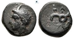 Greek Dynasts of Lycia. Perikles circa 380-360 BC. Bronze Æ 11 mm, 2,30 g very fine