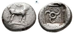 Greek Dynasts of Lycia. Uncertain Dynast 480-430 BC. Diobol AR 11 mm, 1,18 g very fine