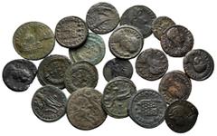 Lot Lot of ca. 20 late roman bronze coins (Valens, Constans, Gratianus, etc.) / SOLD AS SEEN, NO RETURN! very fine
