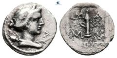 Greek Lycia. Masikytes circa 27-20 BC. 1/4 Drachm AR 12 mm, 0,69 g fine