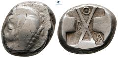 Greek Dynasts of Lycia. Uncertain mint. Uncertain Dynast 520-480 BC. Stater AR 19 mm, 9,30 g very fine