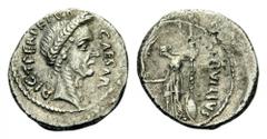 Julius Caesar, Denarius (Silver, 18mm, 3.58 g 7), Rome. P. Sepullius Macer, moneyer, February-March 44 BC. CAESAR - DICT PERPETVO Wreathed head of Julius Caesar to right. Rev. P SEPVLLIVS - MACER Venu