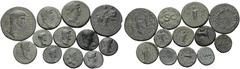 Large Lots ROMAN. Provincial. A lot of 12 interesting Julio-Claudian AE's. Includes: Sardeis, Drusus and Germanicus, RPC 2995; Laodicea, Gaius Caesar, RPC 2900; Laodicea, Augustus, RPC 2895; Sardes, N