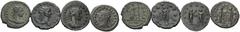 Large Lots ROMAN. A lot of 4 AE Antoniniani of Claudius II and Aurelian. Includes: Claudius II Gothicus, AD 268-270, Smyrna mint, RIC 241 var. (Cyzicus), RIC online 837; Claudius II Gothicus, Antioch 