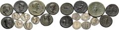 The Stoecklin Collection Part III Roman and Byzantine Nero, Galba, Otho and Vitellius. Lot of 5 Silver and 6 Bronze Coins. 1. Nero. Dupondius, 29 mm, 15.43 g, 5h. RIC 294. 2. Nero. As, 26 mm, 11.07 g,