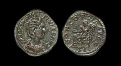 Ancient Roman Imperial Coins - Otacilia Severa - Concordia Sestertius 248 AD. Rome mint. Obv: MARCIA OTACIL SEVERA AVG legend with diademed, draped bust right. Rev: CONCORDIA AVGG legend with Concordi