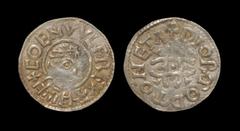 Anglo-Saxon Coins - Coenwulf - Canterbury / Diormod - Pincer Cross Penny 810-821 AD. Group III. Obv: profile bust with +COENVVVLF REX M legend with contraction bar over M. Rev: double pincer cross on 