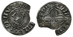 Anglo-Saxon Coins - Cnut - London / Wulfraed - Quatrefoil Penny 1017-1023 AD. BMC type VIII. Obv: profile bust with +CNVT REX [A]NGL legend. Rev: long voided cross over quatrefoil with +PV[LF]RYDOLVND