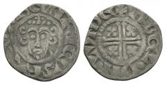 Medieval - John - London / Abel - Short Cross Penny Class 5c. Obv: facing bust with sceptre with HENRICVS REX legend. Rev: short voided cross and quatrefoils with +ABEL.ON.LVNDE for the moneyer Abel a