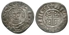 Medieval - John - Winchester / Miles - SC Penny 1204-1209 AD. Class 5c. Obv: facing bust with sceptre and HENRICVS REX legend. Rev: short voided cross and quatrefoils with +MILES.ON.WINCE legend for t