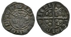 Medieval - Edward II - Bury St Edmunds - LC Penny 1320-1333 AD. Class 15a. Obv: facing bust with +EDWA R ANGL DNS HYB legend. Rev: long cross and pellets with VILL SCIE DMV NDI legend for Bury St Edmu