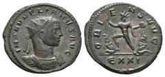 Aurelian - Sol Antoninianus 274 AD. Rome mint. Obv: IMP AVRELIANVS AVG radiate and draped bust right. Rev: ORIENS AVG legend with Sol advancing left between two seated captives, stepping on the one to