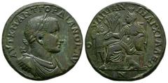 Coins - Roman Provincial Extremely fine. Ancient Roman Provincial Coins - Gordian III - Anchialus - Kybele Medallion 238-244 AD. Obv: AYT K M ANT GORDIANOC AYG legend with laureate, draped and cuirass