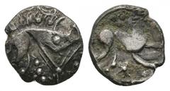Coins - Celtic Iron Age Very fine. Celtic Iron Age Coins - Iceni - Norfolk Boar Unit 1st century AD. Obc: stylised boar right with pellet on shoulder. Rev: horse right, pellet trefoil above. S. 431; B