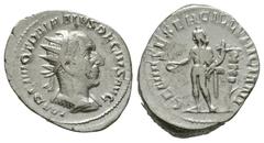 Coins - Roman Imperial Near extremely fine. Ancient Roman Imperial Coins - Trajan Decius - Genius Antoninianus 250-251 AD. Rome mint. Obv: IMP C M Q TRAINVS DECIVS AVG legend with radiate, draped and 