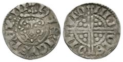 Coins - English Medieval Very fine. English Medieval Coins - Henry III - London / Nicole - Long Cross Penny Class 3c. Obv: facing bust with HENRICVS REX III legend. Rev: long voided cross and pellets 