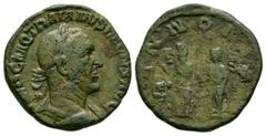 Coins - Roman Imperial Ancient Roman Imperial Coins - Trajan Decius - Pannoniae Sestertius. 250-251 AD. Rome mint. Obv: IMP C M Q TRAIANVS DECIVS AVG legend with laureate and draped bust right. Rev: P
