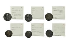 Coins - Roman Imperial Ancient Roman Imperial Coins - Lucius Verus to Clodius Albinus - Sestertii [6]. 2nd century AD. Group comprising sestertii of: Lucius Verus (2); Commodus (2); Didius Julianus; C