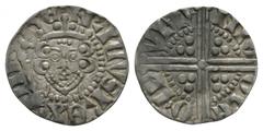 Coins - English Medieval English Medieval Coins - Henry III - London / Nichole - Long Cross Penny. 1250-1272 AD. Class 5b2. Obv: facing bust with sceptre and HENRICVS REX III legend. Rev: long voided 