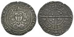 Coins - English Medieval English Medieval Coins - Henry VI - Calais - Rosette Mascle Groat. 1427-1430 AD. Obv: facing bust within tressure with HENRIC [rosette] DI [rosette] GRA [rosette] REX [mascle]