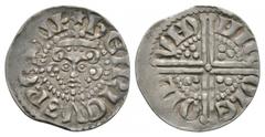 Coins - English Medieval English Medieval Coins - Henry III - London / Nichole - Long Cross Penny. 1248-1250 AD. Class 3a2. Obv: facing bust with hENRICVS REX III legend. Rev: long voided cross and pe