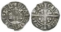 Coins - English Medieval English Medieval Coins - Edward III - Canterbury - Long Cross Penny. 1344-1351 AD. Third 'Florin' coinage, class 4. Obv: facing bust with +EDW R ANGL DNS HYB legend. Rev: long
