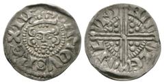 Coins - English Medieval English Medieval Coins - Henry III - London / Nichole - Long Cross Penny. 1248-1250 AD. Class 3b. Obv: facing bust with HENRICVS REX III legend. Rev: long voided cross and pel