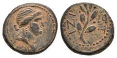Coins - Greek Imperial Ancient Roman Coins - Galba/Otho - Antioch ad Orontem - Engraver's Error Bronze. 68-69 AD. Antioch ad Orontem. Dated local year 117 (struck under Galba or Otho"). Obv: draped bu