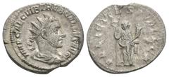 Coins - Roman Imperial Ancient Roman Imperial Coins - Trebonianus Gallus - Felicitas Antoninianus. 251-252 AD. Rome mint. Obv: IMP CAE C VIB TREB GALLVS AVG legend with radiate and draped bust right. 
