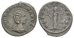 Coins - Roman Imperial Ancient Roman Imperial Coins - Salonina - Vesta Antoninianus. 256-257 AD. Wife of Gallienus, Uncertain eastern mint. Obv: CORN SALONINA AVG legend with diademed and draped bust 