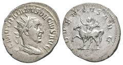 Coins - Roman Imperial Ancient Roman Imperial Coins - Trajan Decius - Adventus Antoninianus. 250 AD. Rome mint. Obv: IMP C M Q TRAIANVS DECIVS AVG legend with radiate and draped bust right. Rev: ADVEN