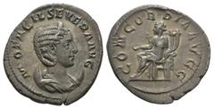 Coins - Roman Imperial Ancient Roman Imperial Coins - Otacilia Severa - Concordia Antoninianus. 245-247 AD. Wife of Philip I, Rome mint. Obv: M OTACIL SEVERA AVG legend with diademed and draped bust r