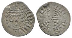 Coins - English Medieval English Medieval Coins - Henry III - Canterbury / Nicole - Long Cross Penny. . Class 3c. Obv: facing bust with HENRICVS REX III legend. Rev: voided long cross and pellets divi